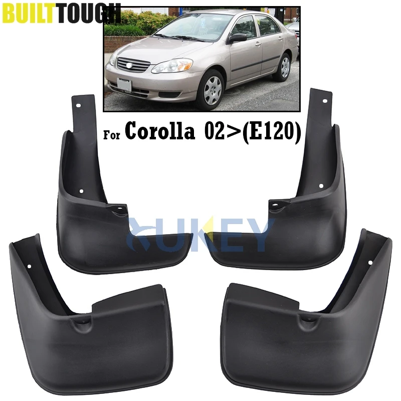 

Molded Mud Flaps For Toyota Corolla 120 Altis 2002-2008 Sedan Mudflaps Splash Guards Mud Flap Mudguards 2003 2004 2005 2006 2007
