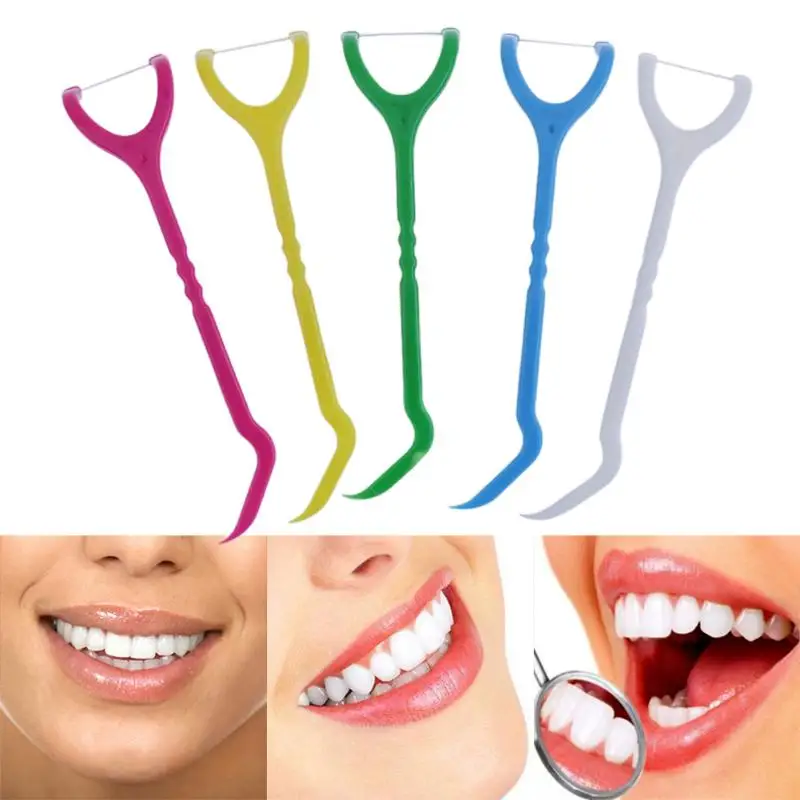 15 stks Flosdraad Rager Tanden Stick Tandenstokers Tand Draad Floss