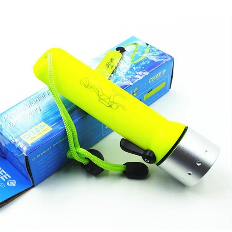 

Professional Underwater Diving Flashlight 1200LM XM-L T6 Q5 LED Scuba Dive Torch lamp light Waterproof Diving lamp Flashlight