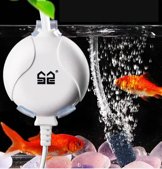 

220V Air Pump mini nano hang on sucker quiet silent with air tube air stone aquarium fish water plant tank