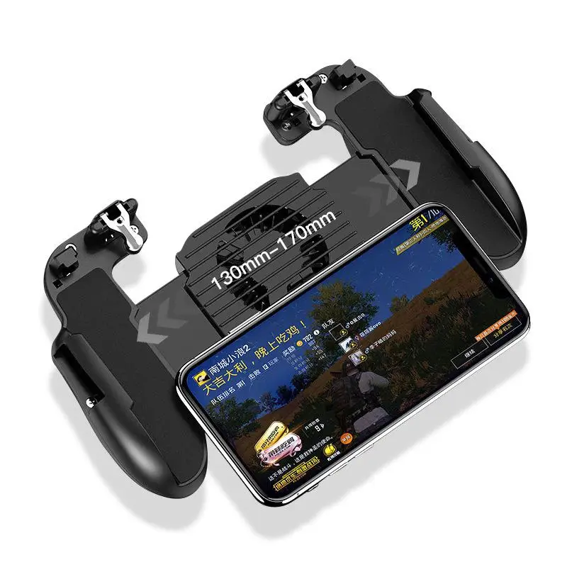 Kuulee H5 Hand Grip Mobile Phone Cooling Gamepad Pubg Controller Fan Controller Battery Holder Free