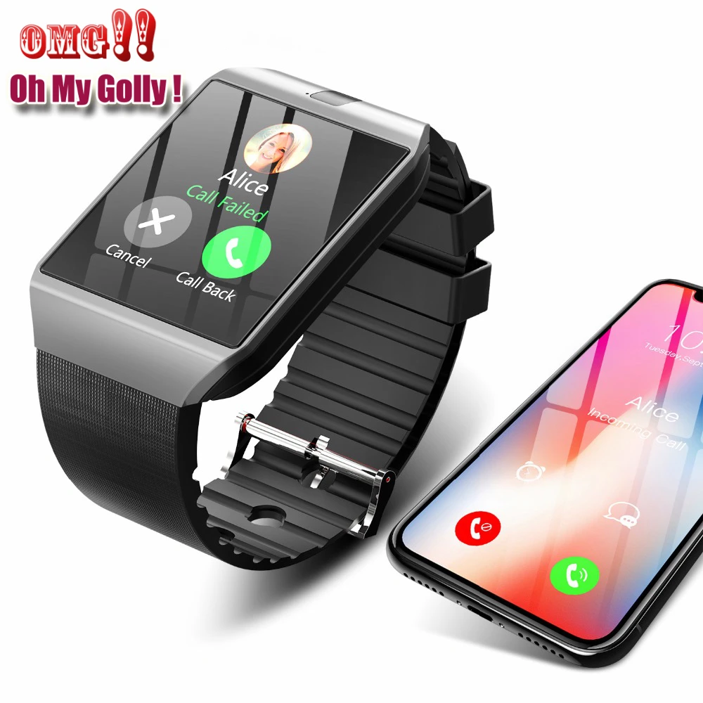 Bluetooth Смарт часы DZ09 Android телефонный звонок Relogio 2G GSM SIM TF карта камера для iPhone samsung