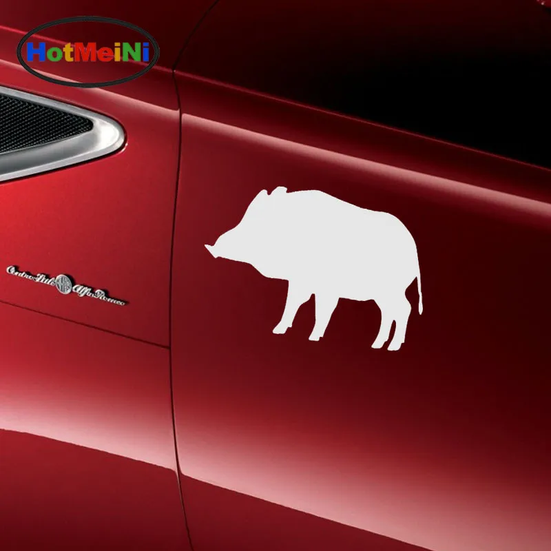 

HotMeiNi Car Sticker Jdm styling Window Bumper Decal Truck Fridge Waterproof Robust Wild Boar Hunting Life 13*9 cm