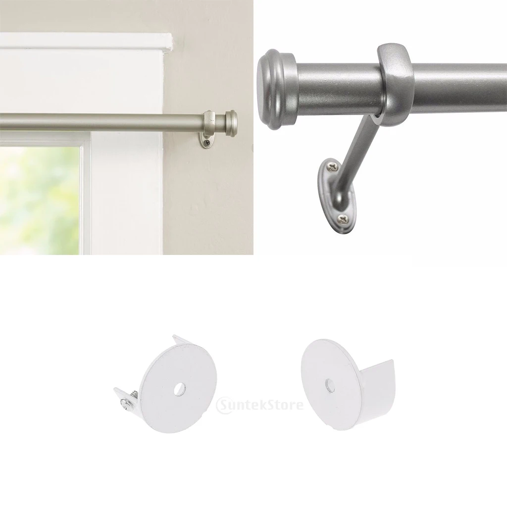 1 Piece Window Curtain Rod Ends Curtain DIY Parts Drape Pole Finials 29mm