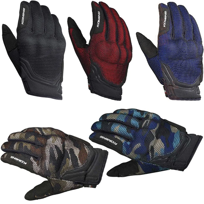 

KOMINE gk-194 carbon Mesh luvas da motocicleta Protect 3D breathable Touch screen gants moto motorcycle Knight gloves