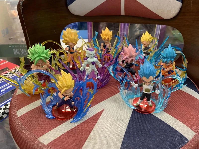

9pcs Dragon Ball Super WCF Burst World Collectable Vegeta Gohan Frieza Broly Son Goku Gokou Saiyan 3 Hero Figure Model Toys