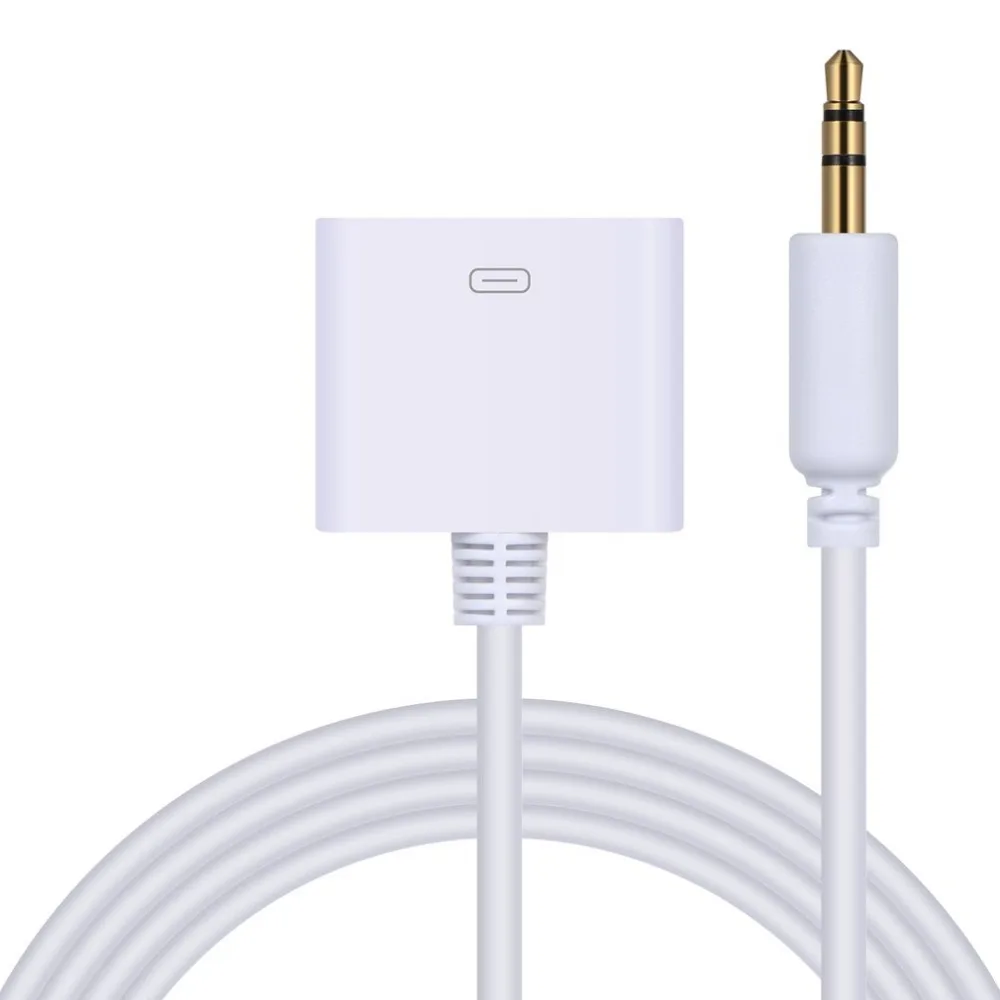 

30 Pin AUX-input Dock Connector Cable 30 Pin Female to 3.5mm Converter Adapter Stereo Car Audio Cable for iPhone4/4S for iPad