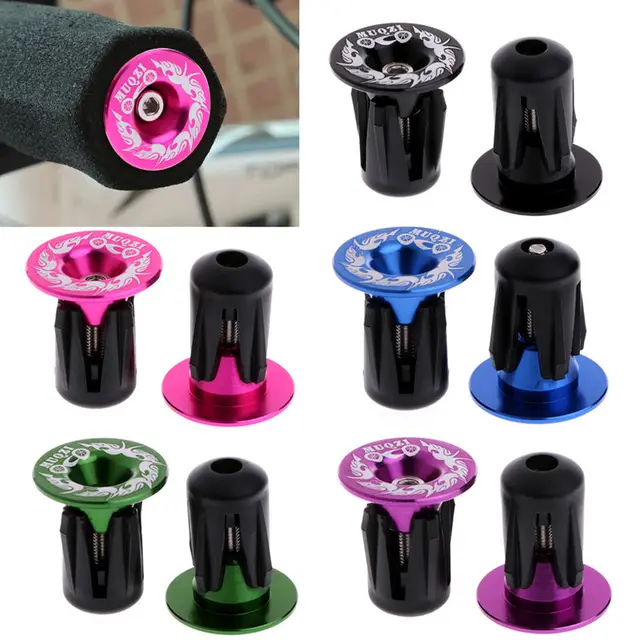Buy 1Pair Bike Aluminum Alloy Handlebar Grips Bar End