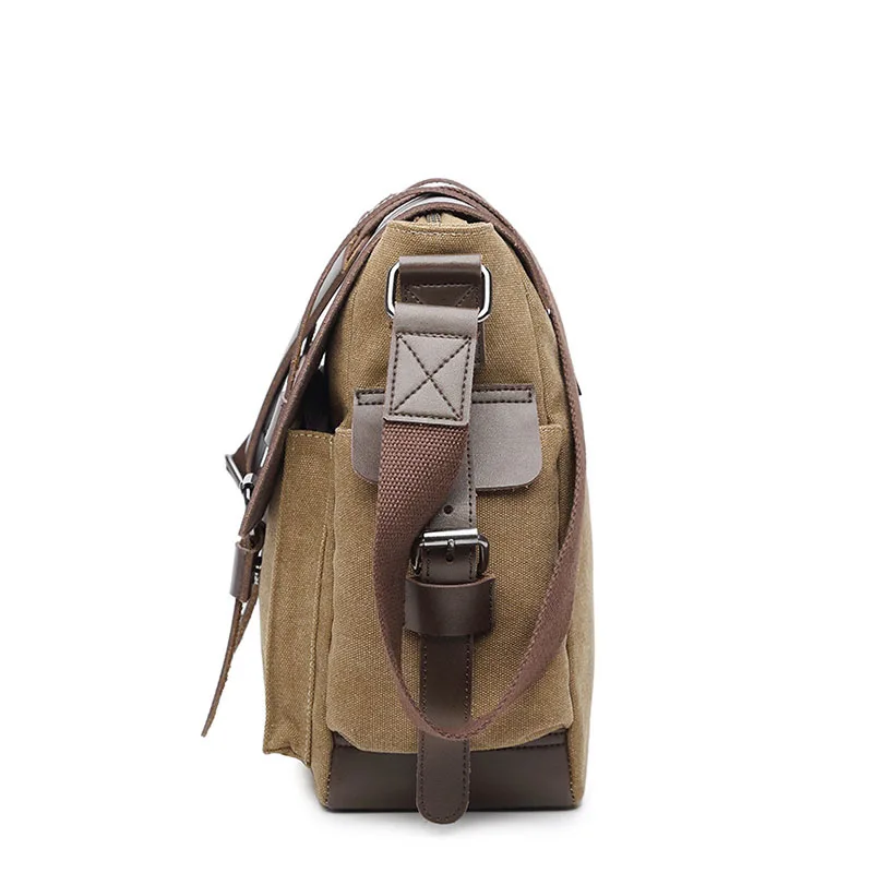 Designer Brand Canvas Briefcase Vintage Men Messenger Bags Fashion Male Shoulder Bag with leather Crossbody Bags Briefcase