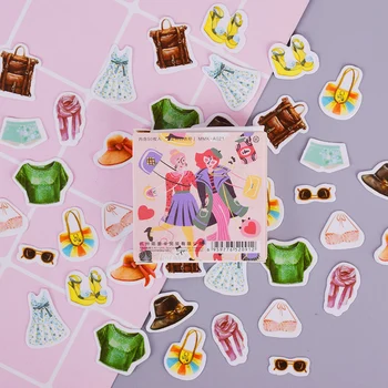 

45 Pcs/box Girl's life items mini PVC paper sticker decoration DIY diary scrapbooking seal sticker kawaii stationery