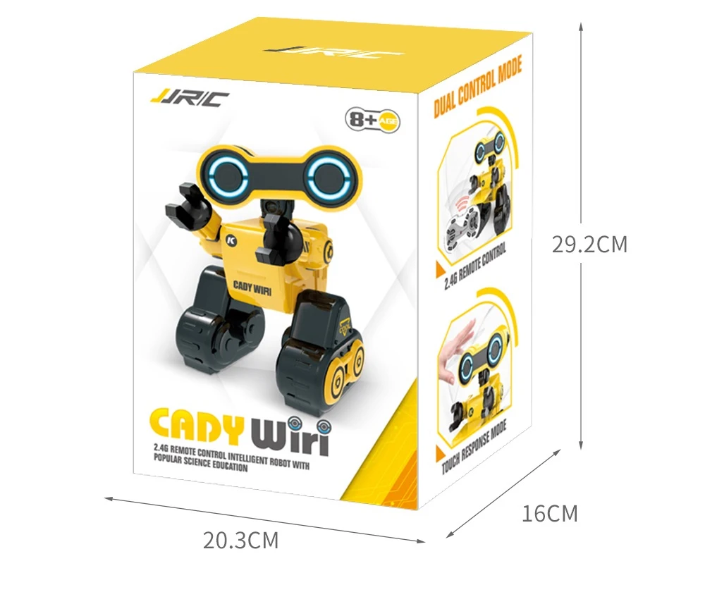 JJRC R13-YW CADY WIRI power Robot на пульте дистанционного управления интеллектуальная научно-исследовательская игрушка в подарок с rgb-подсветкой