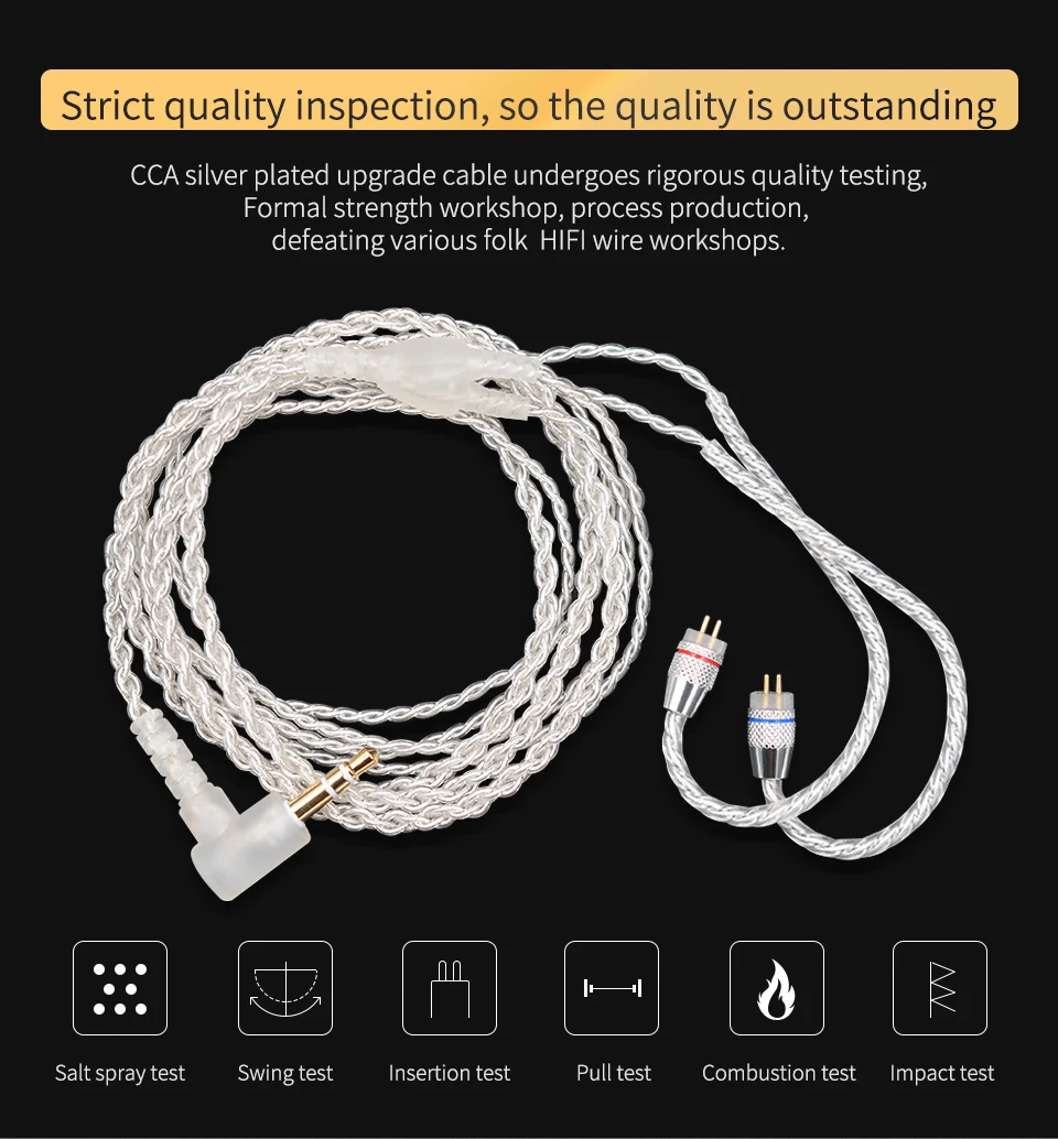 CCA_Silver_Plated_Upgrade_Cable_3.5 mm_Audio_Cable_4_Core_0.75mm_2_PIN_Earphone_Cable_DIY_for_CCA_C10_C04_C16 (6)