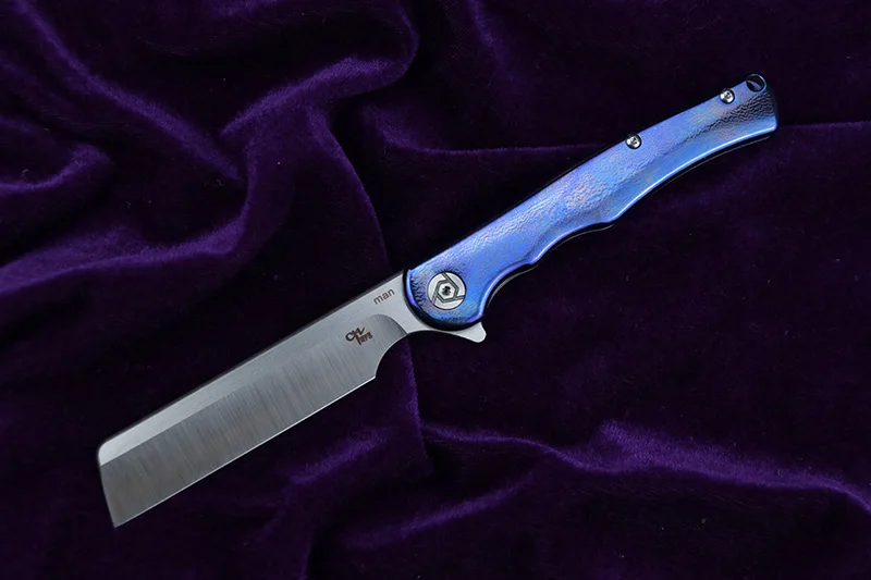 CH человек Флиппер складной нож S35VN лезвие подшипника шарикоподшипник титановый сплав Ручка Открытый Отдых фрукты нож EDC инструмент