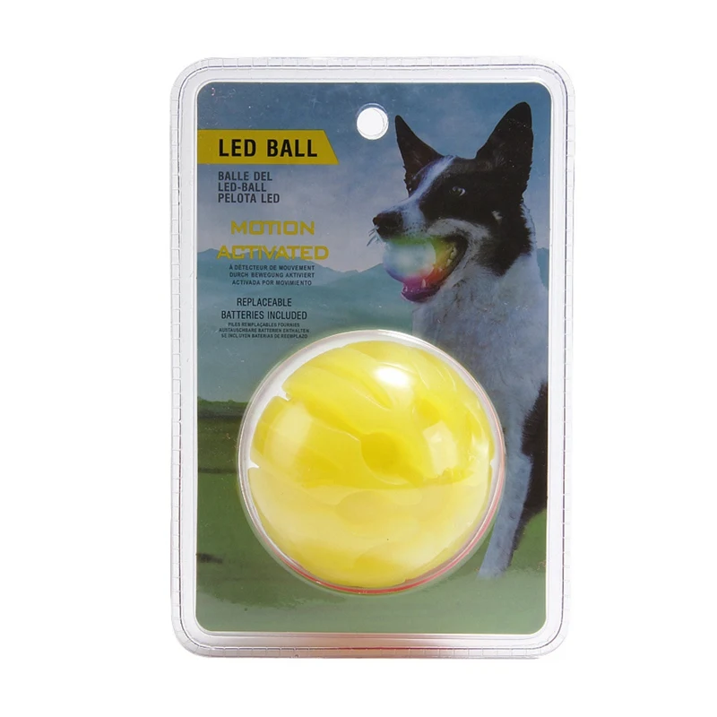 lighted dog ball toy