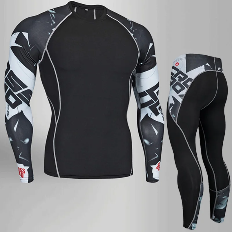 Shirt Men Lycra Mma Crossfit Gym 
