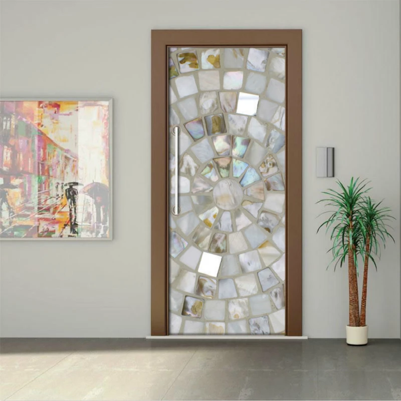 

3d Originality Door Sticker Since Paste Paper Decoration Bedroom A Living Room Wall Stickers Mural Colour Stone-paved Road