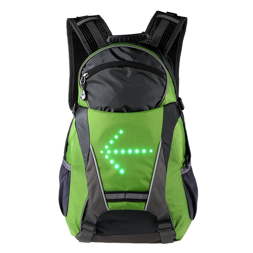 

Lixada 18L Cycling Bags Outdoor Safety Night Riding Running Rucksack Bicycle Backpack LED Turn Signal Light Reflective Bag Pack