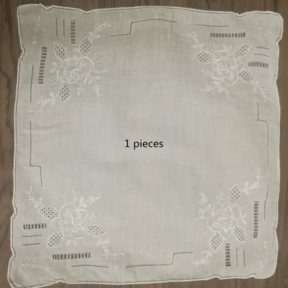 2 шт./лот 2 разных стилей Handkerchiefs11.5x11.5 "белый льняной ручная вышивка Винтаж цветочные платки Hanky для невесты подарки