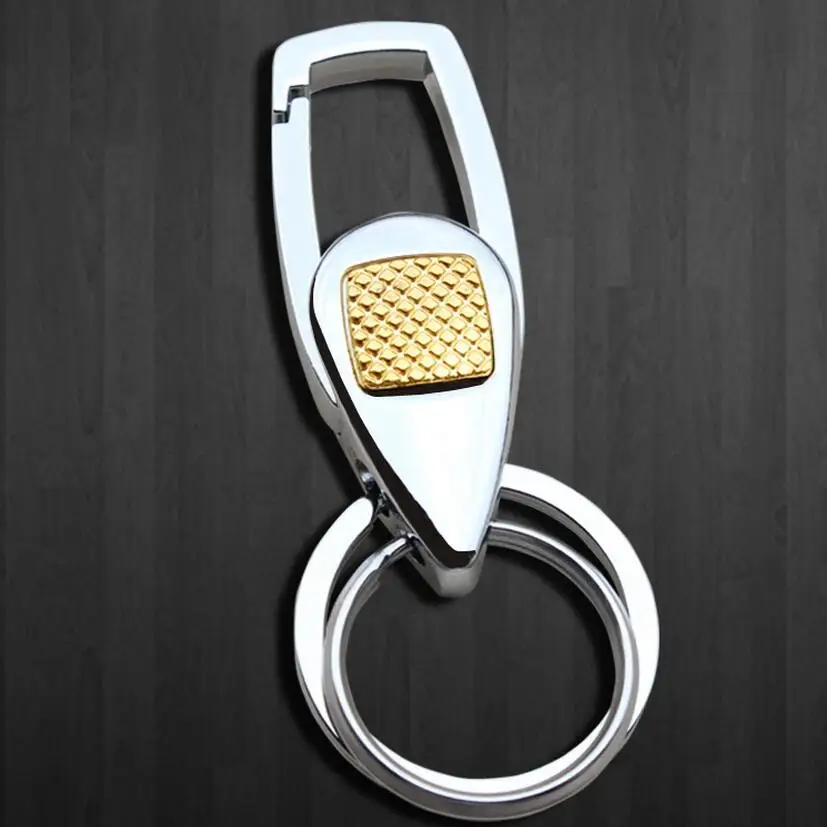 New 2016 Men KeyChain Belt Clip Key Chain Carabiner Key Rings Double