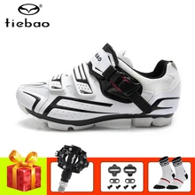 Tiebao, профессиональная Мужская и женская велосипедная обувь, самоблокирующаяся обувь для горного велосипеда, дышащая обувь для езды на велосипеде, MTB кроссовки