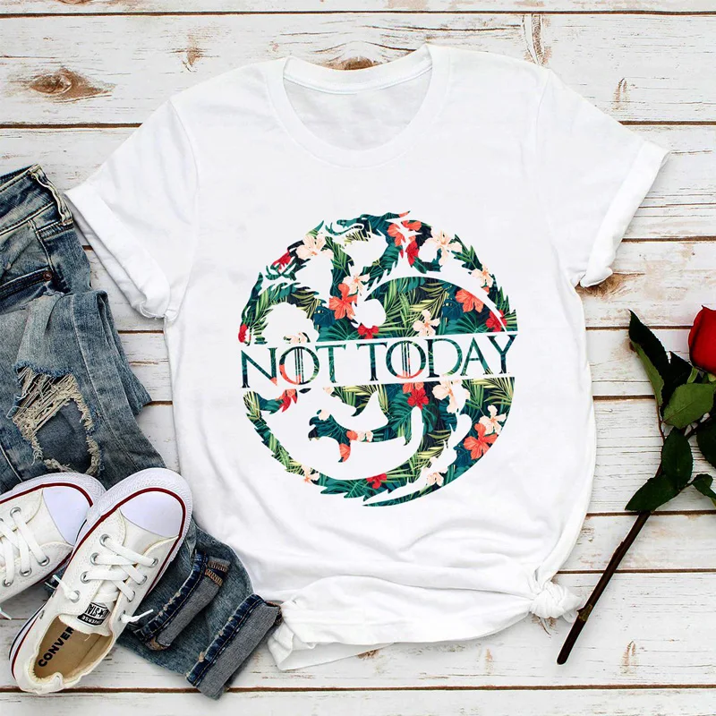 

Dracarys Not Today T Shirt Game of Thrones GOT Tee Arya StarkGeek T-Shirt Westeros Winterfell God of Death Stark Tshirt