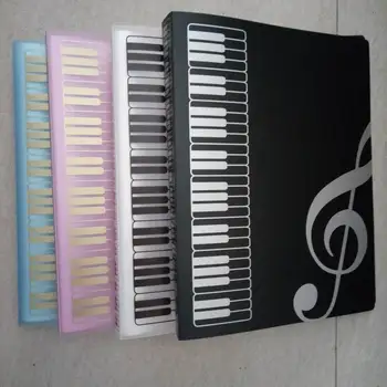 

30 PCS Music Sheet Score File Paper Documents Storage Folder Holder Plastic A4 Size 40 Package Pockets