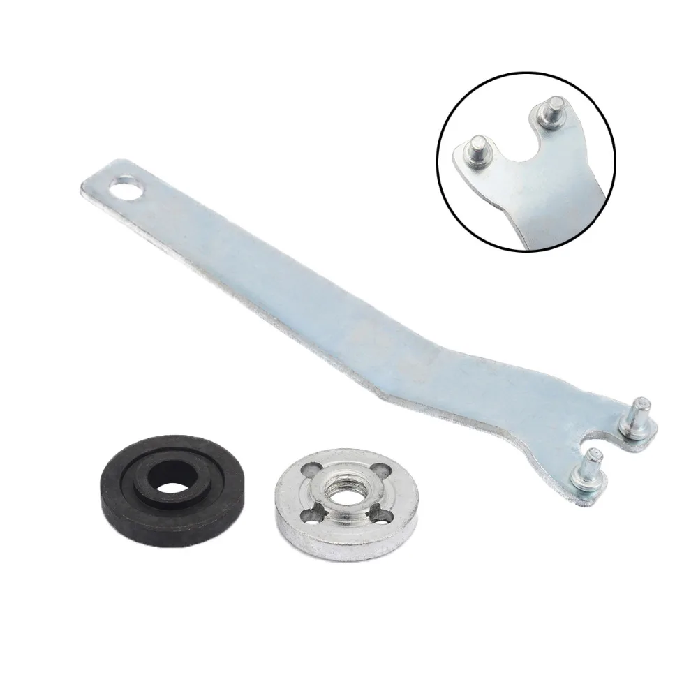 

1pc Multi-purpose Angle Grinder Spanner Wrench + Inner Flange with Outer Lock Nut For Grinder