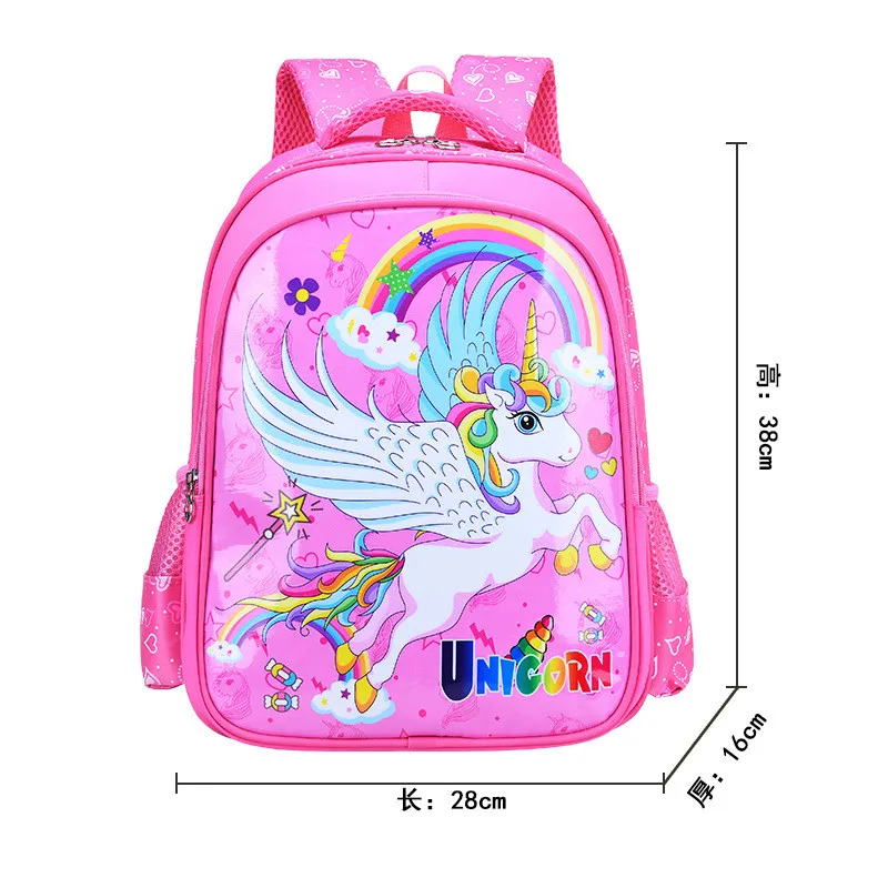

Cartoon School Bag for Gilrs Unicorn Backpack Child Waterproof Satchel Kids Book Bag Mochila knapsack