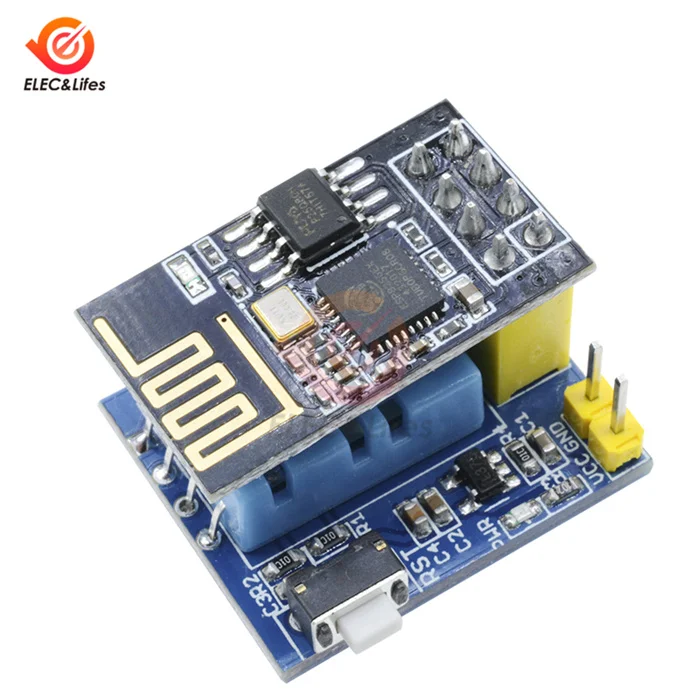 Wi-Fi ESP8266 ESP-01 ESP-01S DHT11 датчик температуры и влажности модуль wifi адаптер плата беспроводной модуль для умного дома IOT - Цвет: DHT11 ESP-01s module