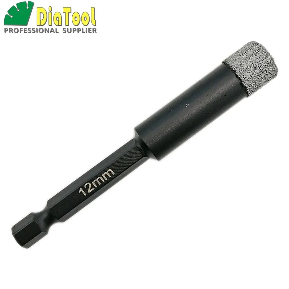 2pcs 12mm professional quality Vacuum brazed diamond core bits with qucik fitting shank, dry drilling bits