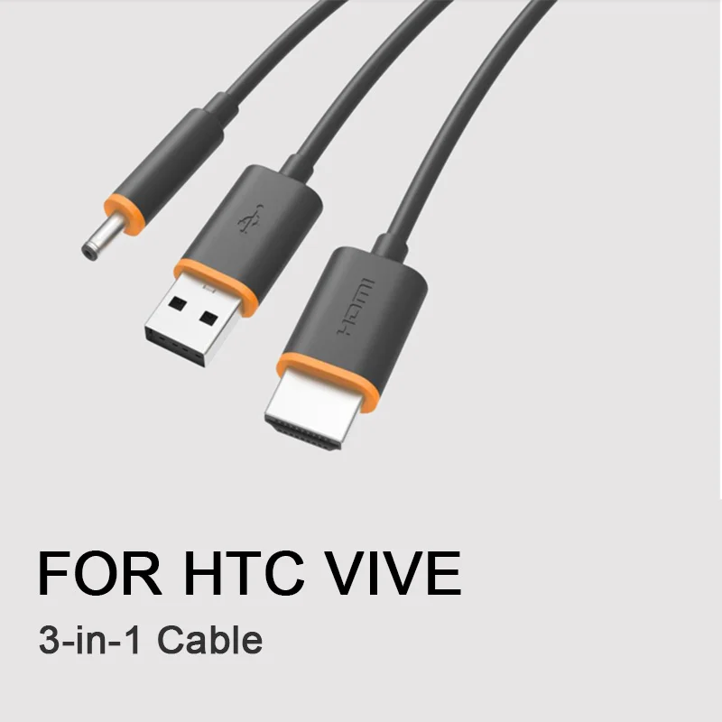 3 в 1 HDMI USB кабель для htc VIVE VR гарнитура шлем виртуальной реальности