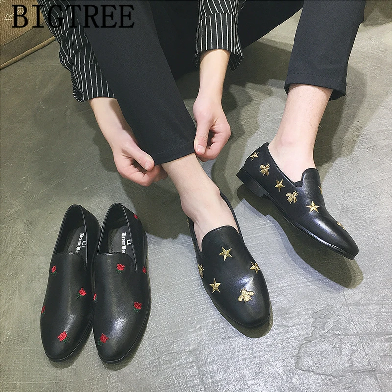 

wedding shoes men formal bee mens dress loafers coiffeur men party shoes brand sepatu slip on pria sapato social masculino couro