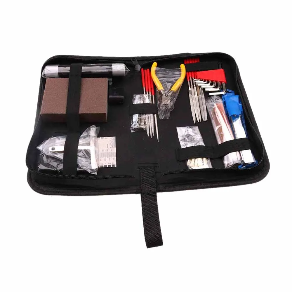 14 Pcs Guitar Care Tool Repair Maintenance Tech Kit Needle File String Set