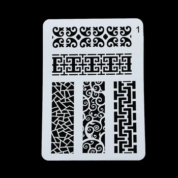 

14x20cm Embossing Paper Card Template Geometry Layering Stencils Wall Painting Scrapbooking Stamping Stamp Album Decorative