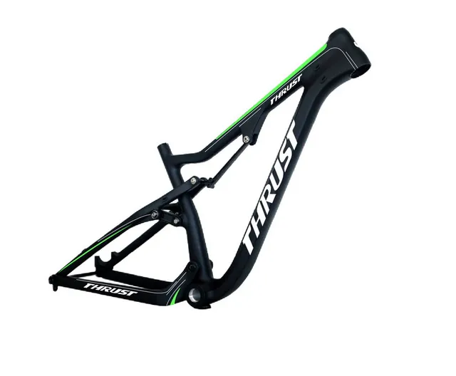 Best price at $999 Cheap THRUST high quality suspension shock MTB frame 26ER/17inches Full suspension bike frames ,T800 UD Mountain bike frames