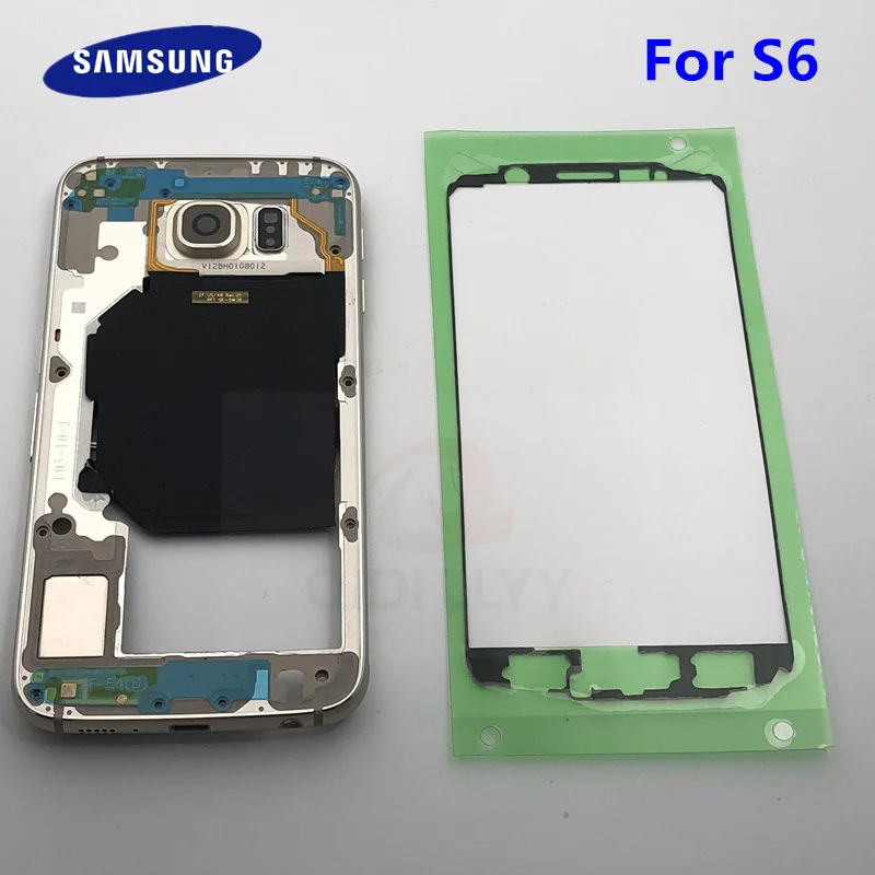 

Replacement Middle Frame Bezel Housing Chassis For Samsung Galaxy S6 G920 SM-G920F G9200 Single/Dual SIM