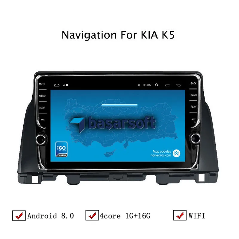 NAVITOPIA 9 дюймов автомобильный мультимедийный плеер Andriod 8 1 gps навигация для Kia K5 Optima