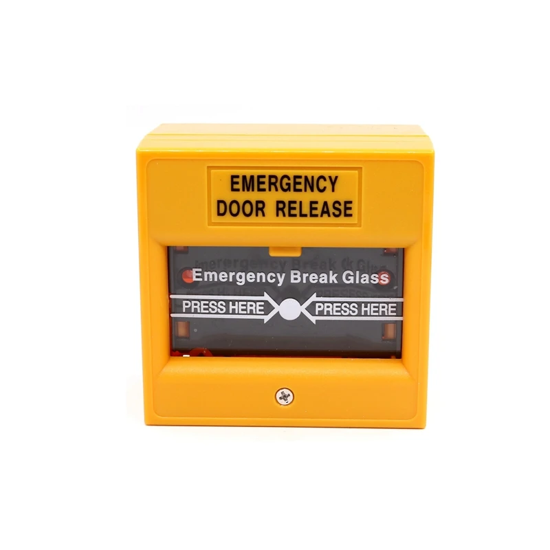 Broken switch/glass break emergency glass buttons emergency exit door devices green red white yellow optional emergency alarm button