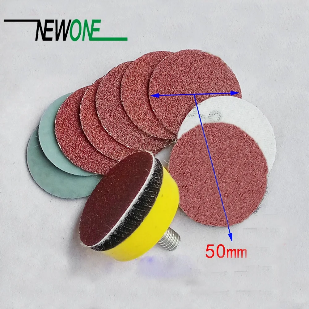 100 шт. 2 ''50 мм шлифовальный диск шлифования полировальником абразивные инструменты для DIY wookworking наждачная бумага 80-3000 крупы