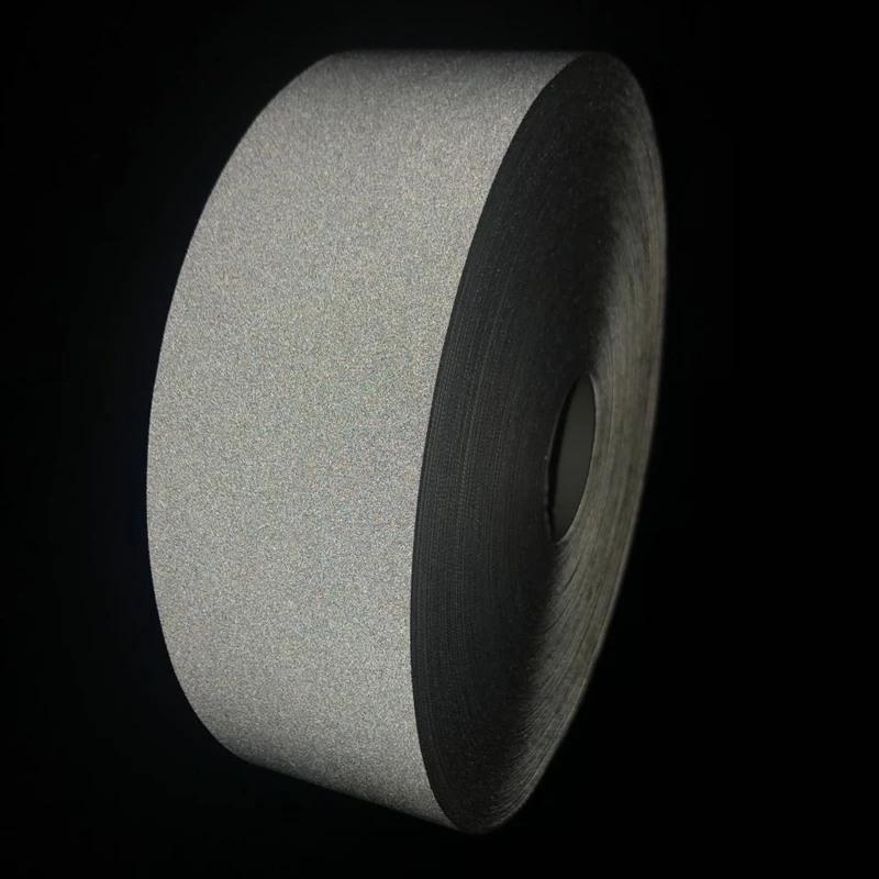 50mm width EN ISO 20471 Safety Gray Reflex Fabric sew on clothing for Safety