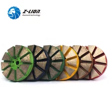 Z-LION " 5 шт./лот алмазный шлифовальный круг для бетона гранита жесткий материал металлический Бонд Алмазные полировальные диски