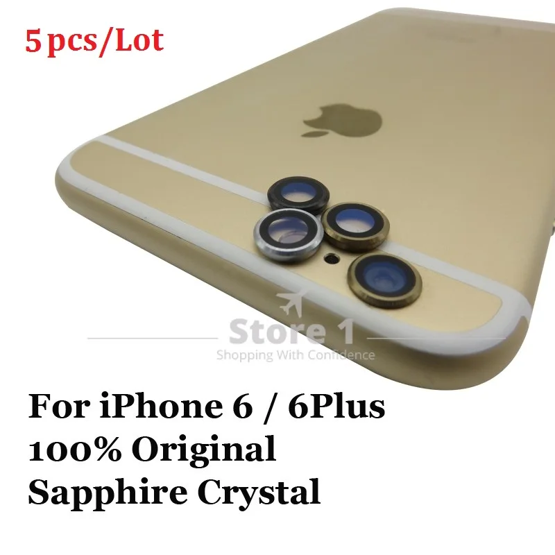 5 шт./лот оригинал для Apple iPhone 6/iPhone 6 Plus объектив камеры сапфировое стекло задней 4