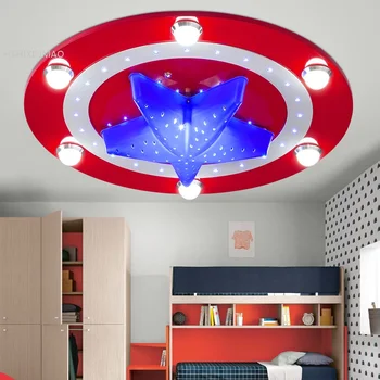 

Children Lighting Captain America Ceiling lamps Kids Bedrooms Cartoon Parlors Home & Business Ceiling Lights 110-240V