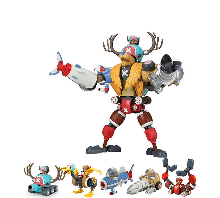 One Piece Kd Model Doll Five In One Assembly Chopper Robot Tank Wing Aircraft Submarine Boring Machine Crane One Piece One Piece Dollchopper One Piece Aliexpress