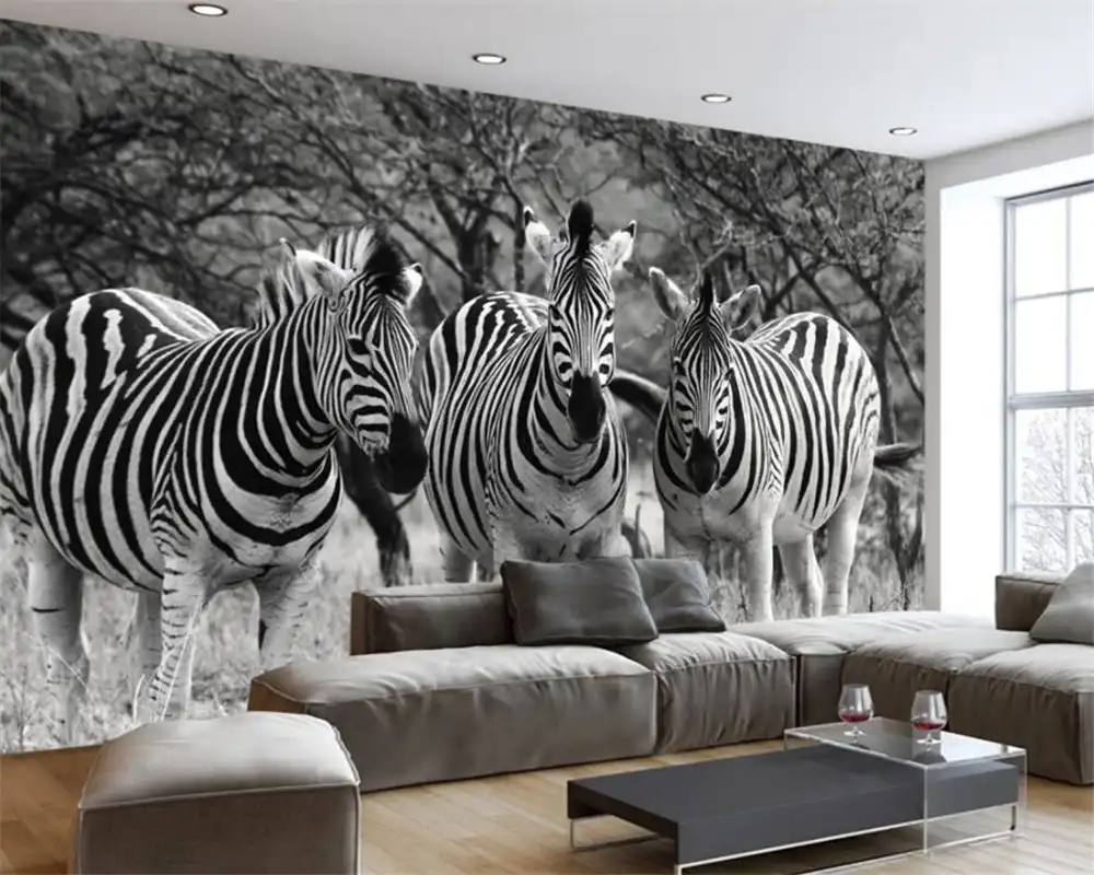Personalized wallpaper living room, bedroom wall murals nostalgia retro black and white Personalized wallpaper living room, bedroom wall murals nostalgia retro black and white