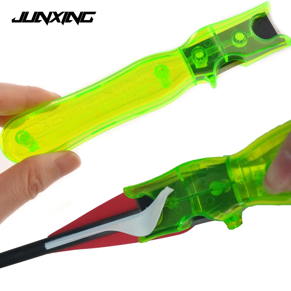 

High Quality Feather Scraper with Stainless Steel Dual Blade Clean Arrow Shaft DIY Replace Arrows for Archery Hunting Shooting