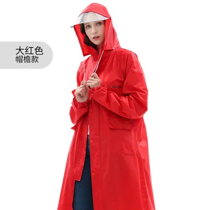 Длинный модный плащ для женщин, водонепроницаемый Женский Стильный походный дождевик, ветрозащитное дождевик с капюшоном и карманом 3DYY13 - Color: Style 3
