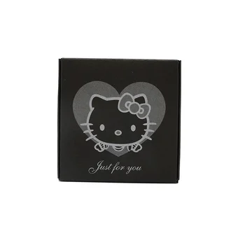 

7.5*7.5*3cm Black Kraft Paper Box Hello Kitty Gift Box Handmade Soap Box Candy Box 100pcs\lot Free shipping
