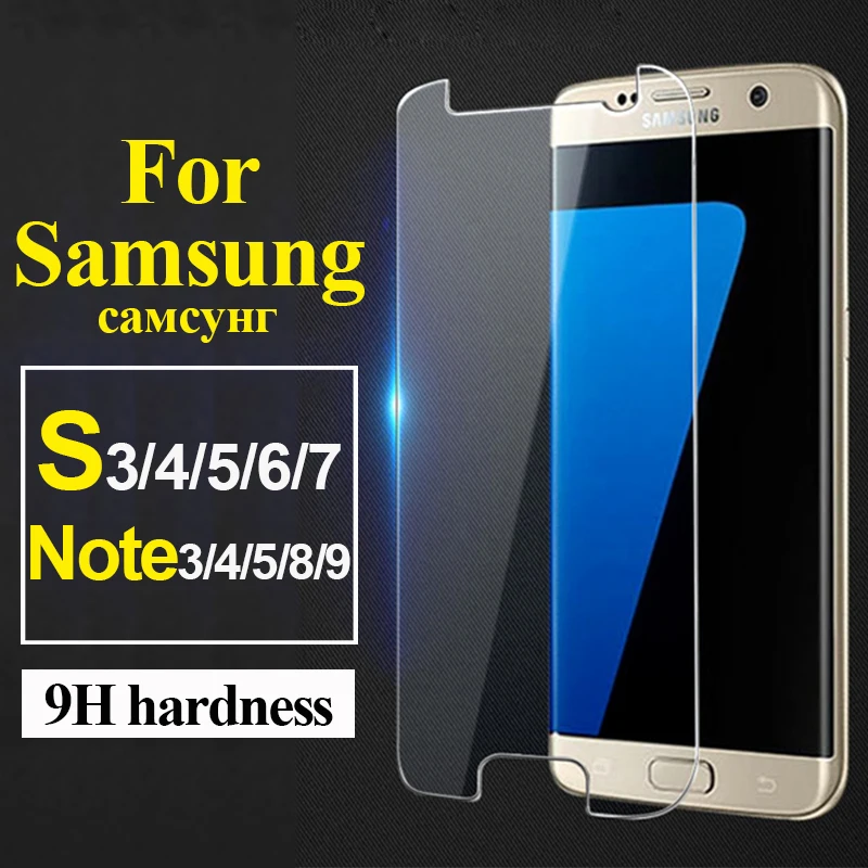 Protective glass for samsung s7 s6 s 7 6 on galaxy samsyng galxy s5 s4 s3 mini protector note 5 4 3 tempered screenprotector | Мобильные