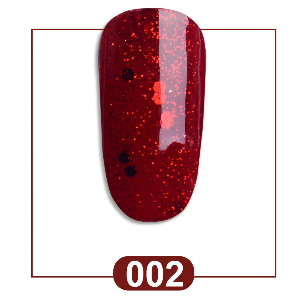 RS Nail 15ml uv color gel nail polish red glitter sparkles gel lacquer a set of gel varnish uv resin sequins esmalte para unha